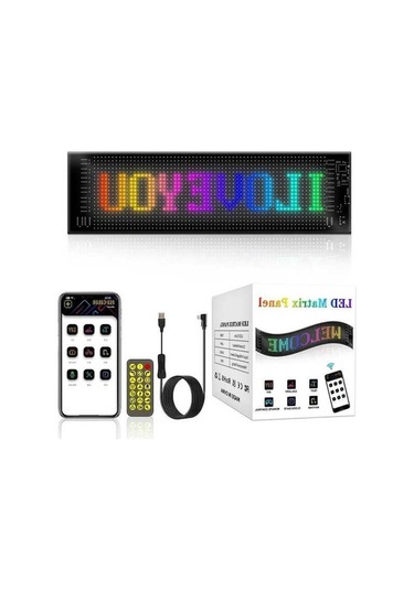 Artfulabode Rgb Panel Mobil Matrix Led Kumandalı Hareketli Ekran Dijital Dv