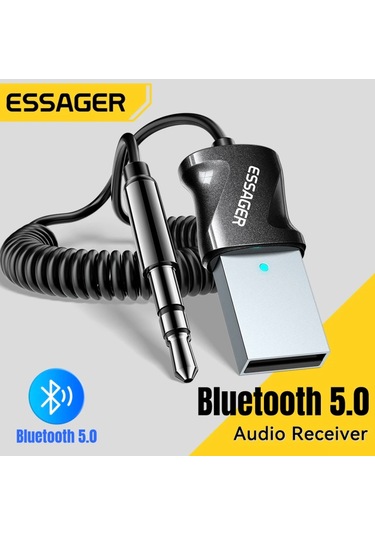 Bluetooth 5.0 Aux 3.5 Mm Araç Kiti Yeni Nesil Şık Hızlı Son Nesil