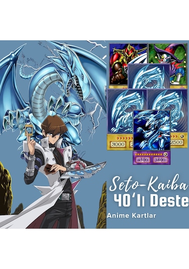 Yu-gi-oh Seto Kaiba 40'lı Anime Deste