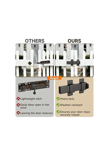 Willowhaven M520 Ağır Hizmet Sürgülü Kapı Kilidi Mekanizmalı Ayarlanabilir Güvenlik Çubuğu