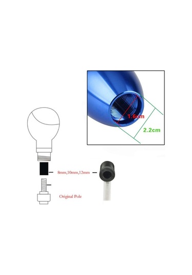Carmind Metal Vites Topuzu Üniversal Kırmızı Renk