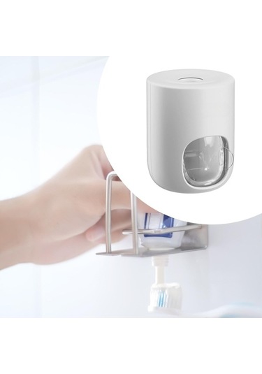 Pazly Suntek Otomatik Monte Macunu Ev Duvara Dispenseri Diş Beyaz Banyo Lf Diğer