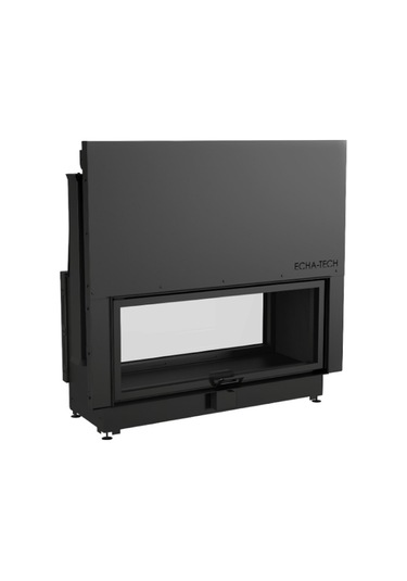 Echa Tech Asansörlü Tünel Çelik Şömine Haznesi İki Yüzlü 120 X 51