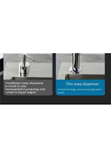 Xiaaokeji Mutfak Lavabosu İçin Sabunluk Ve Uzatma Borusu Seti Gümüş