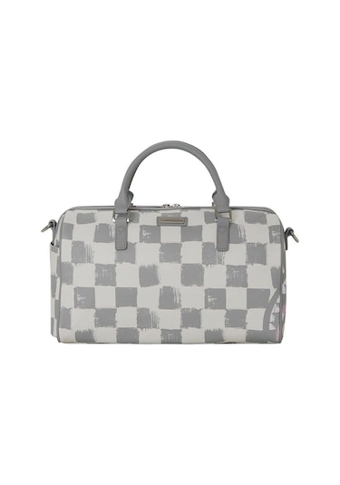 Sprayground Vanquish Krem Mini Seyahat Çantası El Çantası Gri