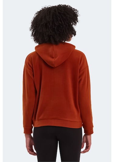 Slazenger Sassa 2 Li Set Kadın Sarı - Kiremit Sweatshirt Sarı - Kiremit