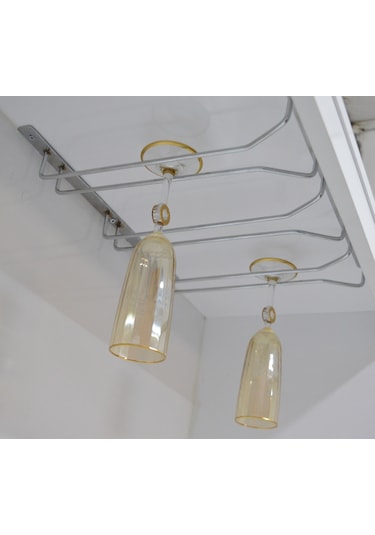 Krom 3 Bölmeli V Bardaklık Kadehlik