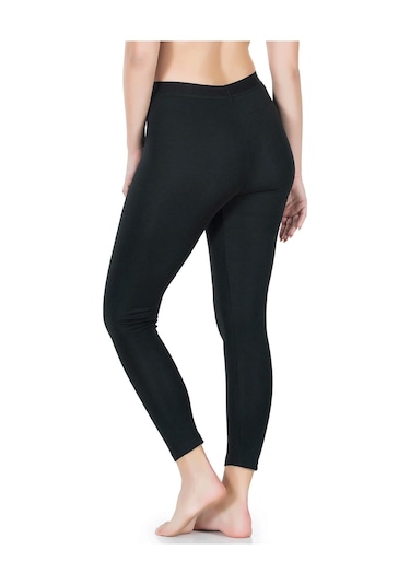 Derya Kurşun Düz Uzun Kadın Tayt 423 Siyah