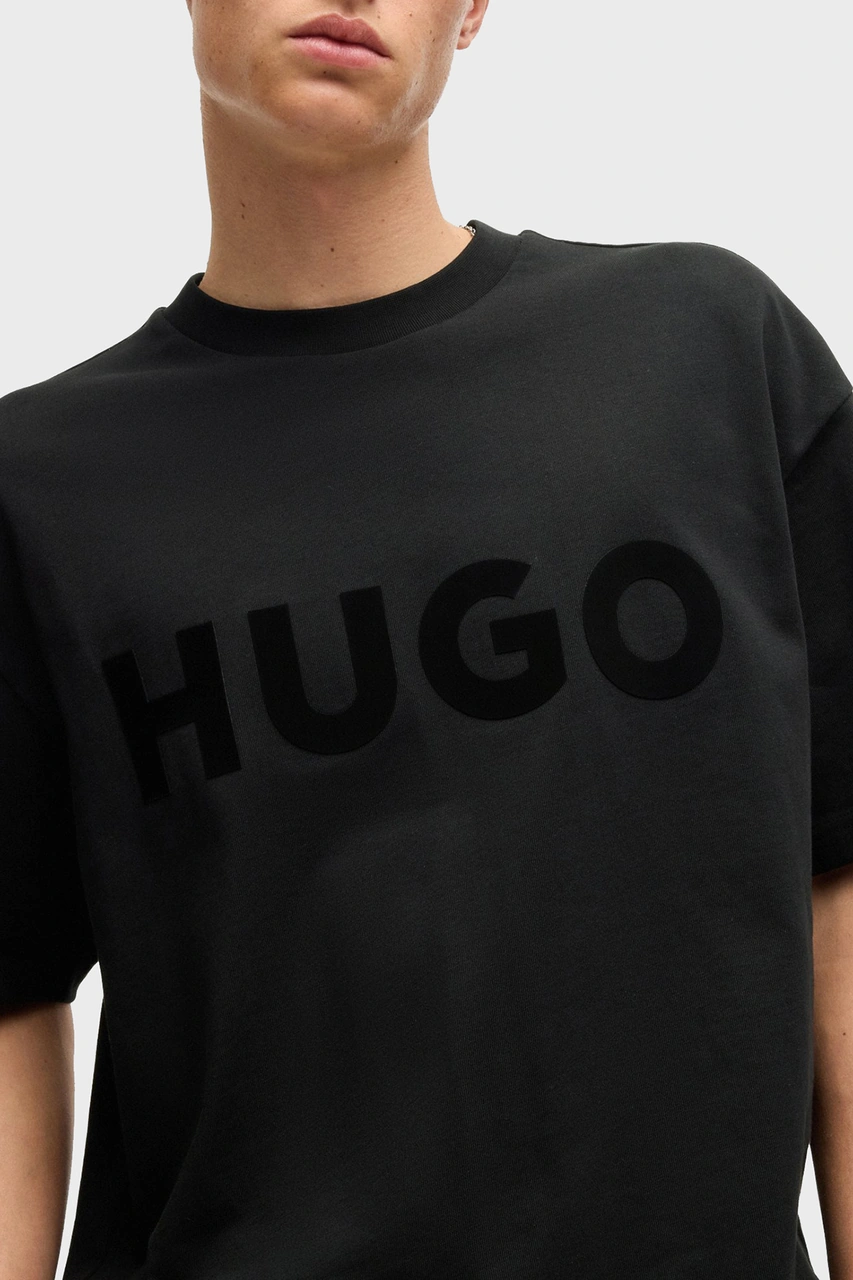Hugo Erkek T Shirt 50525765 001 Siyah Siyah
