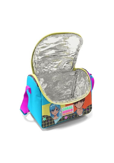 Coral High Kids Gri Mavi Pembe Anime Desenli Thermo Beslenme Çantası 11737
