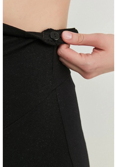 Kadın Dikişsiz Hafif Korseli Bel Ayarlı Siyah Hamile Taytı 1 Aadet Hamile Külodu Hediyeli