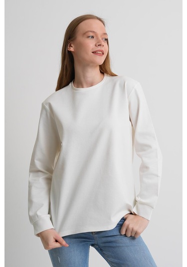 Alexander Gardi Alexandergardı Uzun Kollu Basic Sweatshirt Beyaz