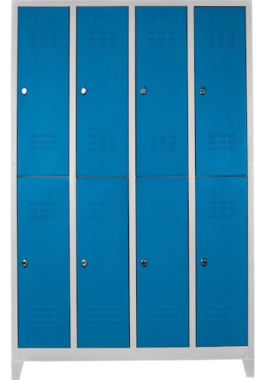 Jessan Ofis 8 li Soyunma Dolabı Gri-Mavi