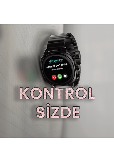 HiFuture AIX BT Arama 1,43" AMOLED IP68 Nabız SpO2 Takipli Akıllı Saat  (Distribütör Garantili)