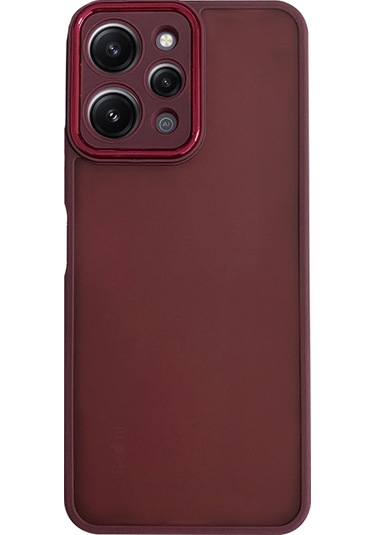 Xiaomi Redmi 12 Kılıf Freya Lazer Lens Kamera Çerçeveli Silikon Kapak