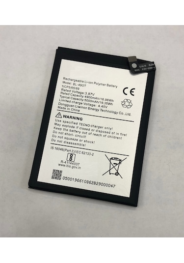 Tecno Camon 20 Ck6n Batarya 5000 Mah