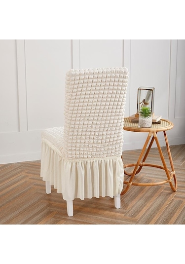 Deve Tüyü Yemek Sandalyesi Katı Streç Yemek Sandalyesi Koruyucu Kapak Slipcover Sandalye Etek Ofis Ziyafet Sandalye Dekorasyon