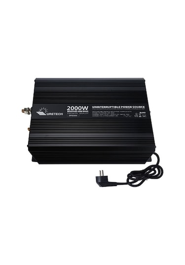 Uretech 2000 Watt Sinüs Akü Şarjlı UPS İnverter 12Vdc-220 Vac 2000W İnvertör