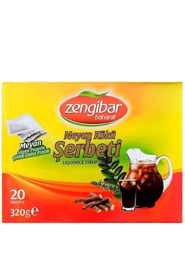 Zengibar Meyan Kökü Şerbeti 320 Gr 20 Adet