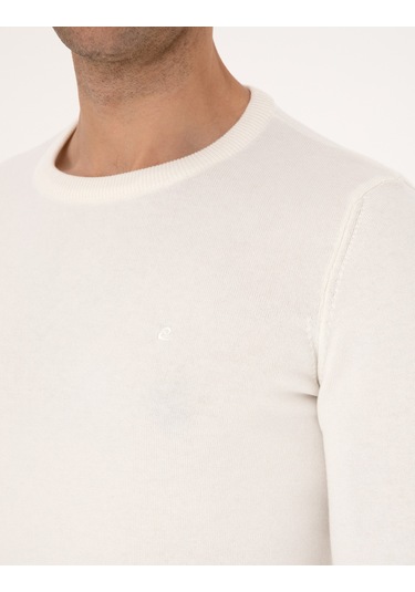 Pierre Cardin Erkek Ekru Kazak /triko 50315509-vr019 Ekru