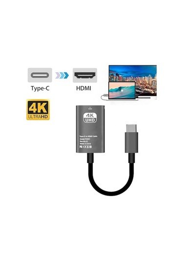 Kangvka Type-c'den Hdmı'ye 4k 30hz Çok Ekran Adaptörü - Hd Video/audio Aktarımı İle Seamless Projeksiyon