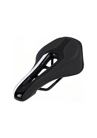 Moveevo Bisiklet Suni Deri Sadel, Ultra Hafif, Havalandırmalı, Şok Emici, Dayanıklı, Dağ Yolu Bisikleti İçin Kumaş, Siyah Beyaz Çok Renkli