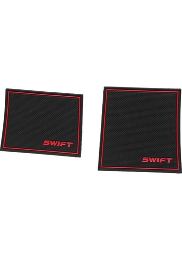 Ulzyvf Yuvası Siyah Paspasları Oluk Minderi Lateks Kırmızı Kauçuk Kapısı İç Bardak Araba - Br Kırmızı - Siyah