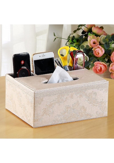 1 Adet Pu Deri Doku Kutusu Ve Kumanda Tutucu