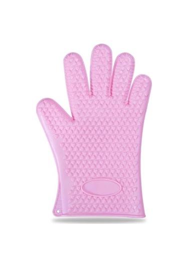 Pembe 1 Çift Pişirme Araçları Beş Parmak Kalp Silikon Eldiven Mi Eldivenleri Haşlanma Önleyici Isıya Kapaklar&Aksesuarlar 56514516