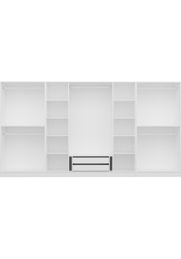 Kale Plus 8 Mebran Kapaklı 2ç Dolap Beyaz Mebran 190cm Beyaz