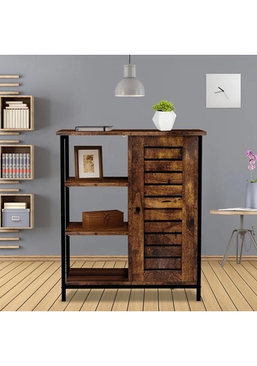 Ağaç Atölyesi – Chiara Walnut Ahşap Dresuar/Dolap/Kitaplık Ceviz