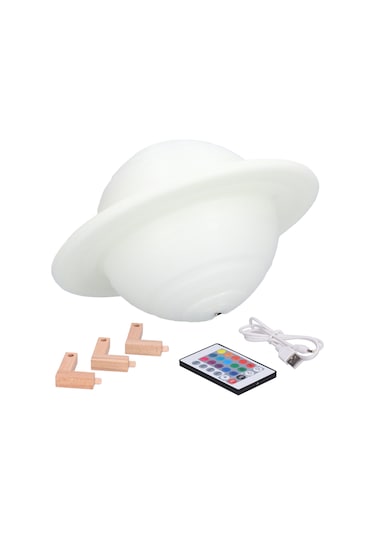 Rgb 16 Renk Yıldız Lambası Yenilikçi Gezegen Gece Lambası Uzaktan Kumandalı Ev Yatak Odası Dekoru İçin Diğer