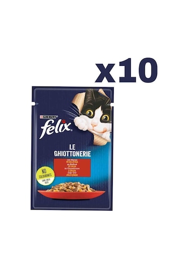Sığır Etli Kedi Yaş Mama 10 Adet 1x85gr