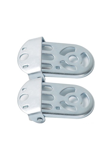 Ximistore9 Çocuk Bisikleti Arka Koltuk Ayak Dinleyici, Sağlam Demir Yapı, Çocuğun Ayaklarını Güvenle Tutar Gümüş