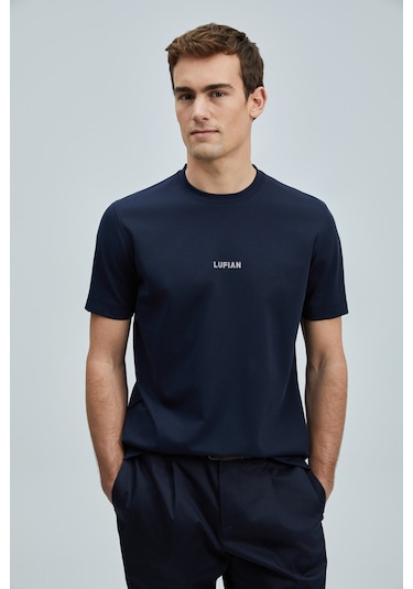 Lufian Erkek T Shirt 111020235 Lacivert Lacivert