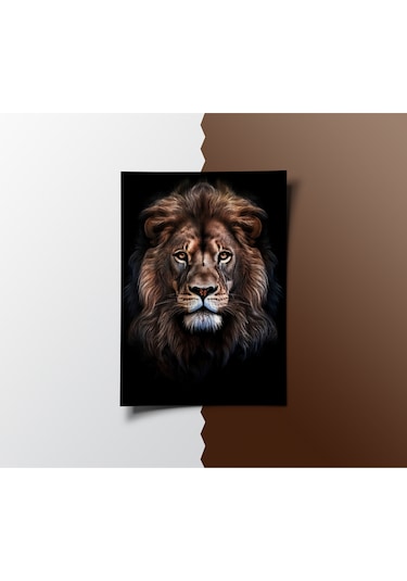 Çerçevesiz Poster - Dijital Baskı - Aslan