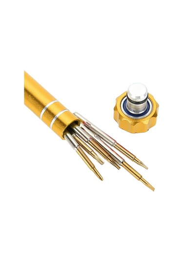 Moveevo Altın Tamir Aleti Seti: 5 Farklı Uçlu Tornavida, Cep Telefonu Ve Saatlerin Parçalarını Çıkarma, Kaliteli Krom Vanadyum Çeliği