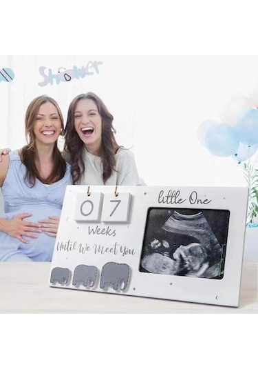 Geeksen Yenidoğan Anıları İçin Özelleştirilebilir Ahşap Fotoğraf Çerçevesi - 35x14 Cm Diğer