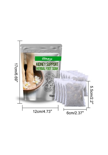 Qingmipy Doğal Bitkisel Ayak Banyosu Poşeti - Kan Dolaşımını Artırır, Uyku Kalitesini İyileştirir 10 Adet