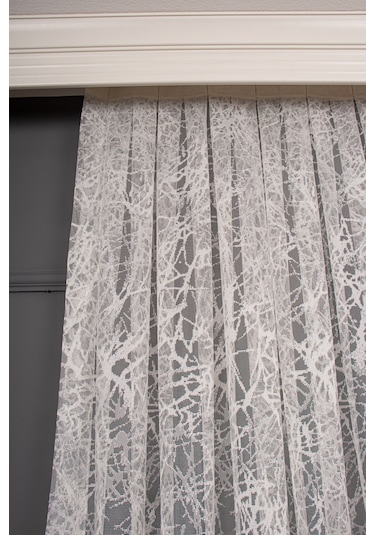 Cam Kırığı Desen Örme Tül Perde 1207