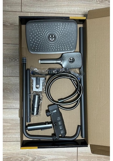 Piyano Lüks Duş Seti Sürgülü Krom