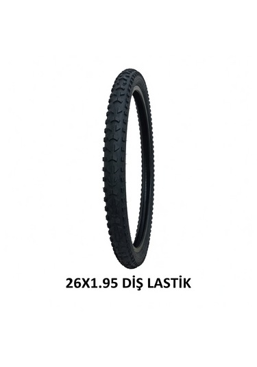 26 Jant Dış Lastik - 26x1.95 Mtb Dağ Bisikleti Dişli Dış Lastik - 1 Adet