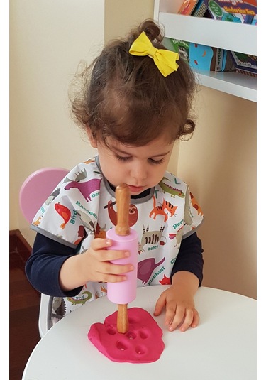 Yorni 1-3 Yaş, Zoo Sıvı Geçirmez, Cırtlı, Yarım Kollu Bebek Mama Önlüğü Çok Renkli