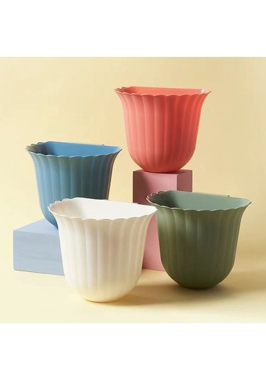 Tongxida Çok İşlevli Asılı Mutfak Çöp Kutusu Bahçe Çiçek Masaüstü Çöp Kutusu Siyah Siyah