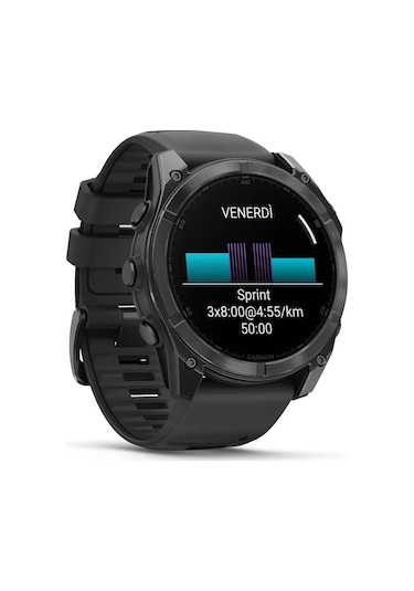 Garmin Fenix 8 - 51 MM Microled Sapphire Silikon (Distribütör Garantili)
