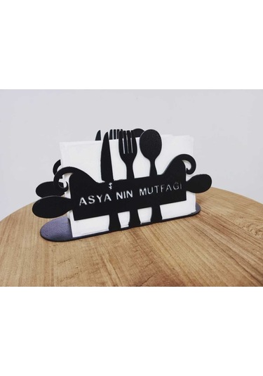 Fbt Özel Tasarım İsimli Peçetelik Siyah