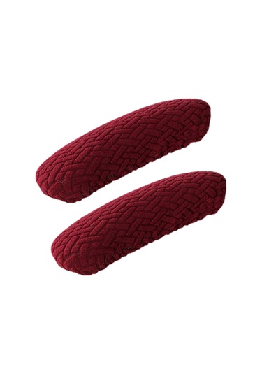 Suntek 2 Adet Ofis Koltuğu Kol Dayama Kılıfları Kırmızı