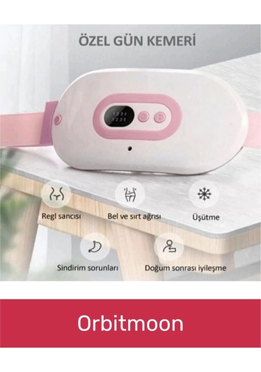 Özel Seri Titreşimli Taşınabilir Sıcak Tutan Regl Ağrıları Dijital Özel Gün Adet Bel Kemeri Çok Renkli