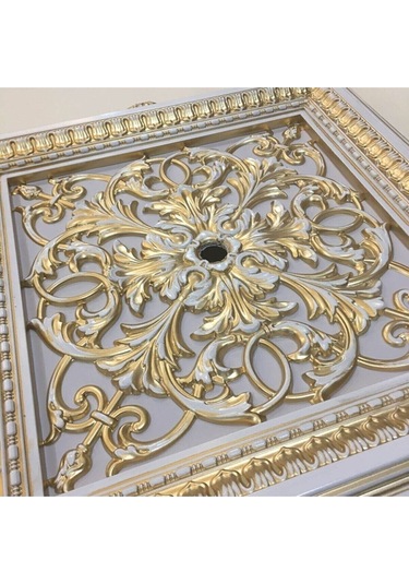 Diecor Led Döşenebilir Saray Tavan Avize Göbeği Bronz 72 X 72 Model:xa283