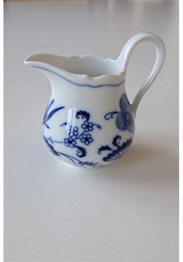 Mavi Soğan Desenli Vintage Sütlük Veya Sosluk Çok Renkli